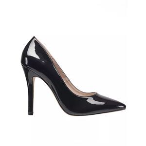 NIB French Connection Black Patent Stiletto Sierra Heels Size 9.5
